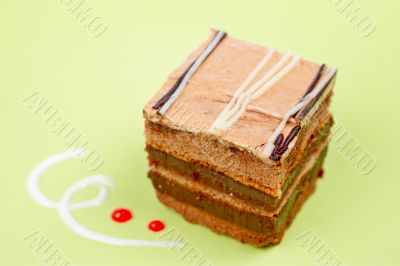 Delicious chocolate cake