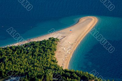 Croatian beach Zlatni Rat