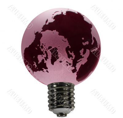 Red Globe as Bulb