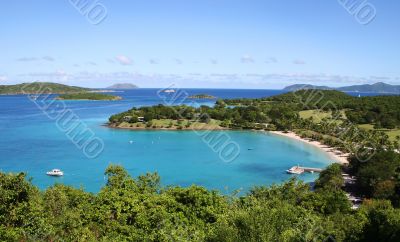 Caneel Bay on the island of St John