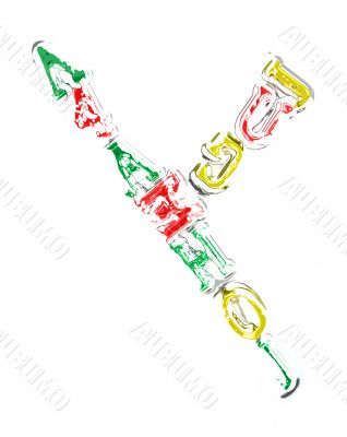 You can write messages with this letters series