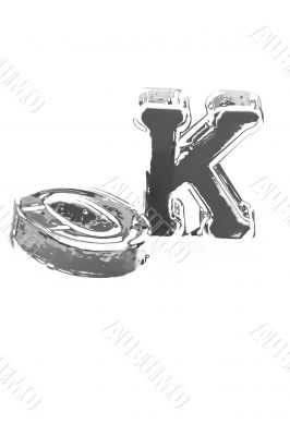 Close-up of letters. Great details !