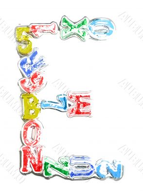 You can write messages with this letters series