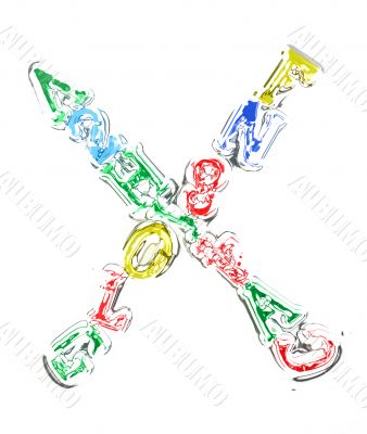 You can write messages with this letters series