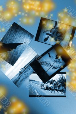 Photo Album with copy space