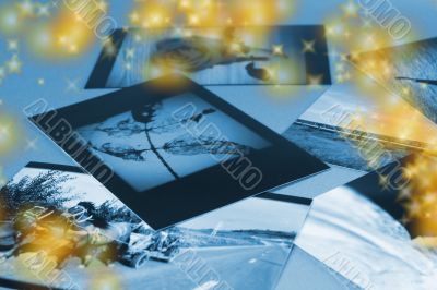 Photo Album with copy space