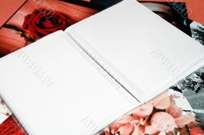 Photo Album with copy space