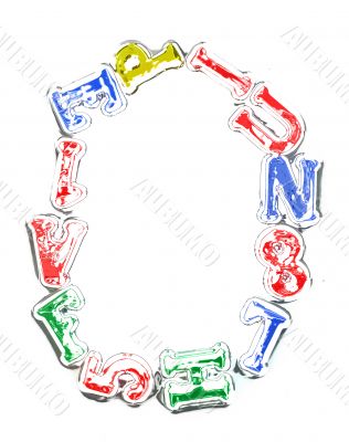 You can write messages with this letters series