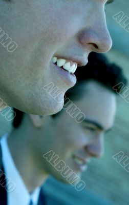Happy businessmen