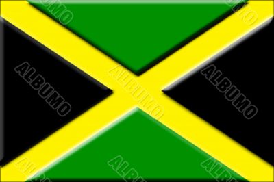 Embossed Jamaican flag