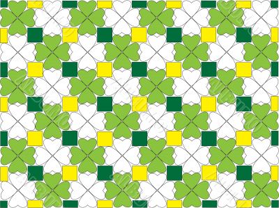 Abstract background like clover leafs