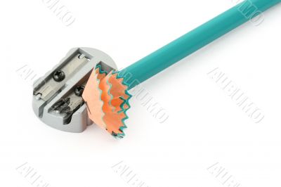 sharpener and pencil