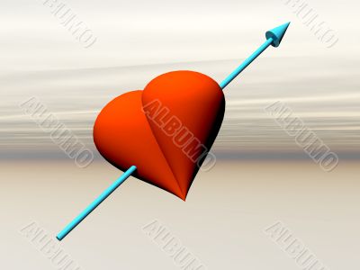 red heart with arrow