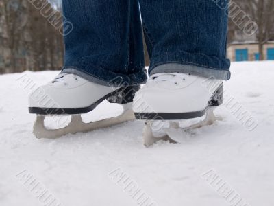 White skates