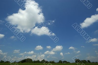 Fluffy clouds