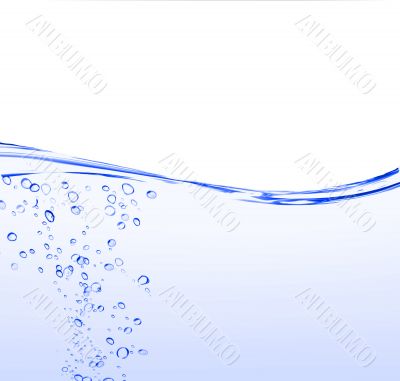 Bubbles in water