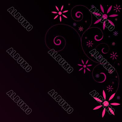 Abstract Pink Flower Background