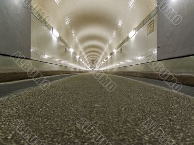 Tunnel in Hamburg, under the Elbe