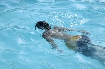 Boy Swimming