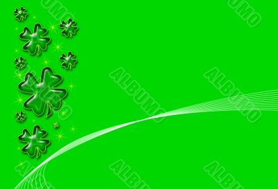 Green Shamrock Background
