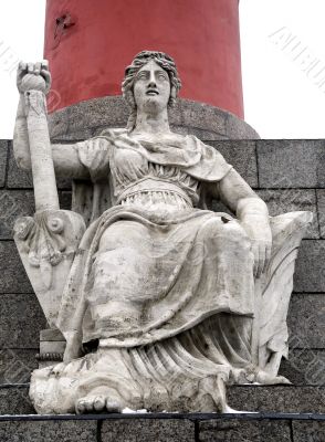 Rostral columns on the embankment