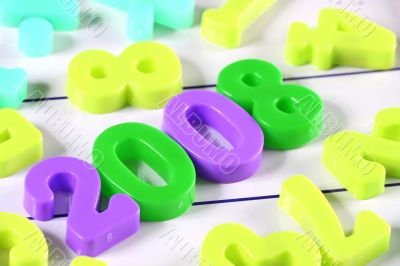 Close-up of numbers !