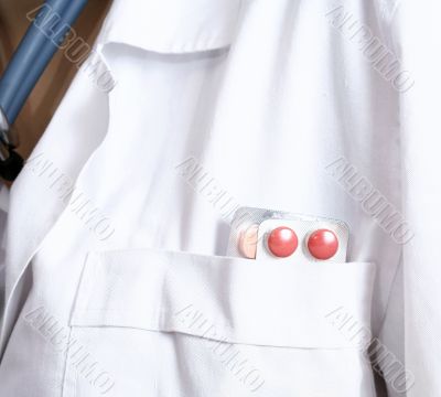 Portrait of a young doctor with stethoscope.