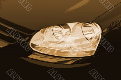 Close-up of a great car