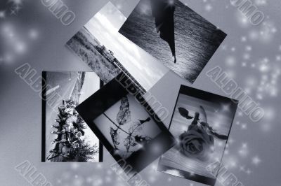 Photo Album with copy space