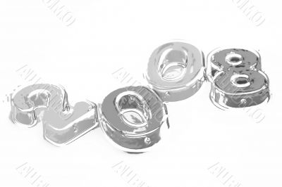 Close-up of numbers.