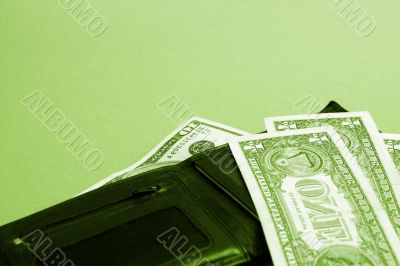 Black leather wallet