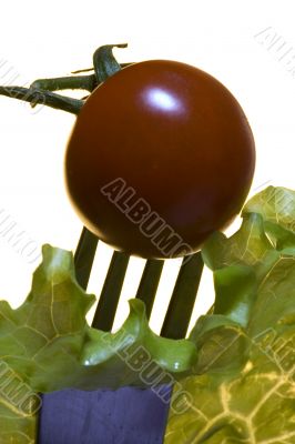 Tomato with goods Isolated