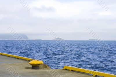 Mooring at Atlantic ocean