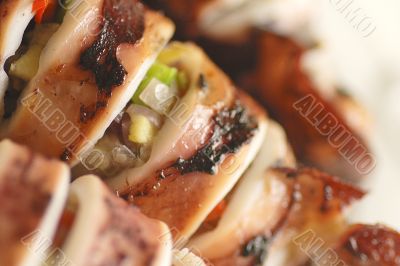 Grilled squid