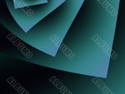 Angular Green Layered  Abstract