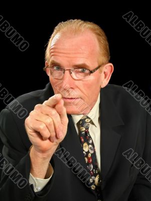 Intimidating Businessman