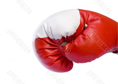 Red boxing glove