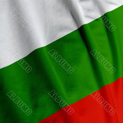 Bulgarian Flag Closeup