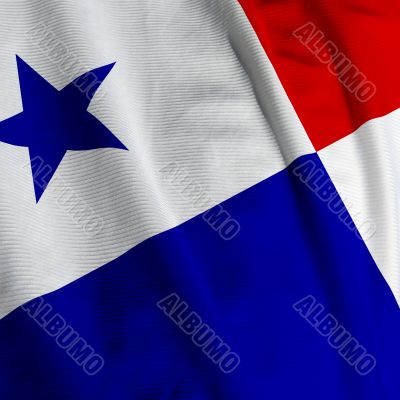 Panamanian Flag Closeup