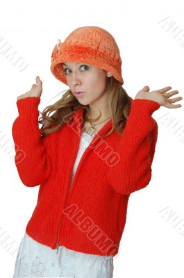 girl in orange cap