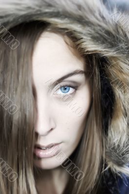 Blueye in hood