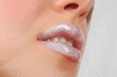 close-up picture of lips