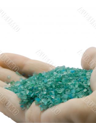 Sea salt in hand