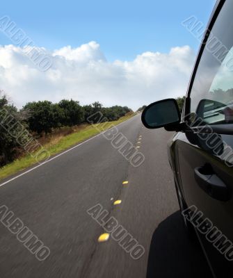 Car on the road