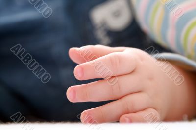 Children`s hand