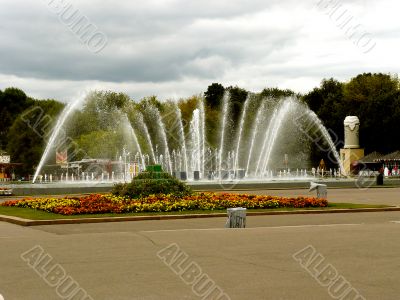 Fountain in a park