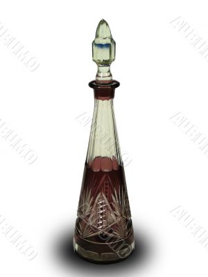 Glass brown decanter