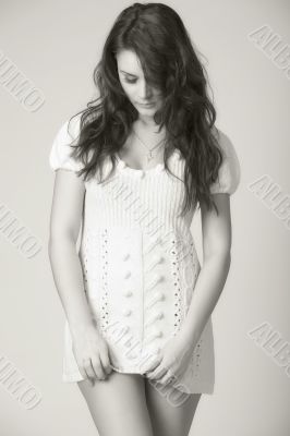 woman in white
