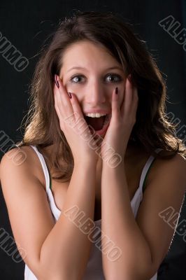 surprised girl