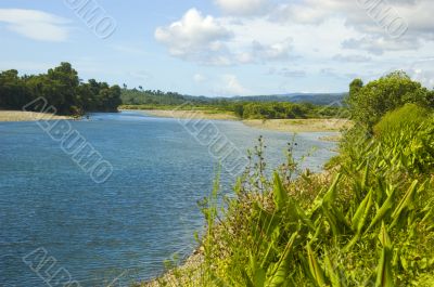 River and Mountains